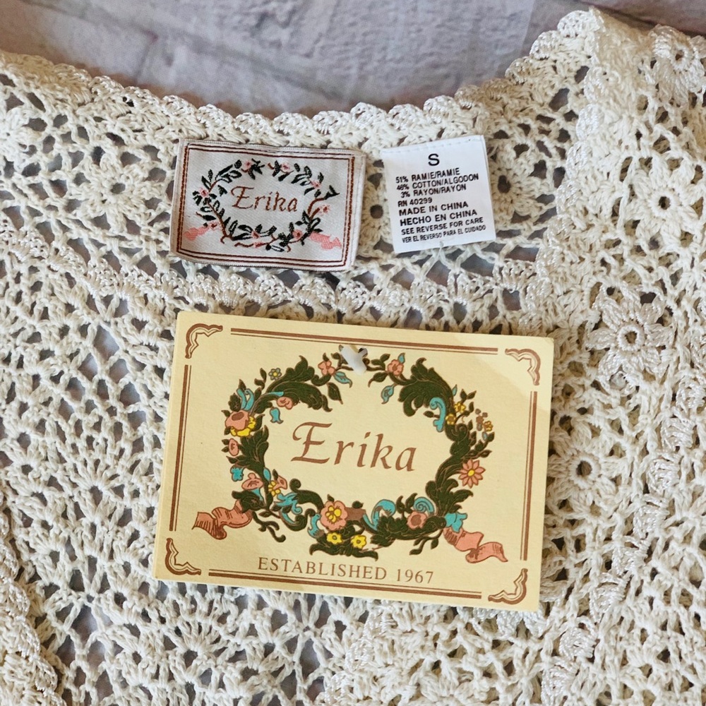 Erika Crocheted Vest Size Small - Picture 7 of 7